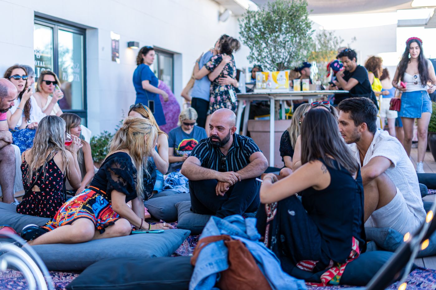 Fotomaton Malaga capital azotea Invitados en una fiesta en una azotea del centro de Malaga